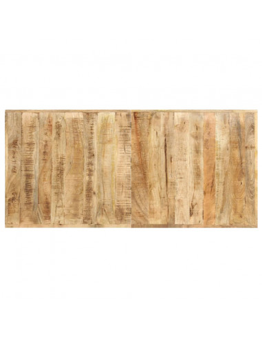 Tavolo da Bar 150x70x107 cm in Legno Ruvido di Mango