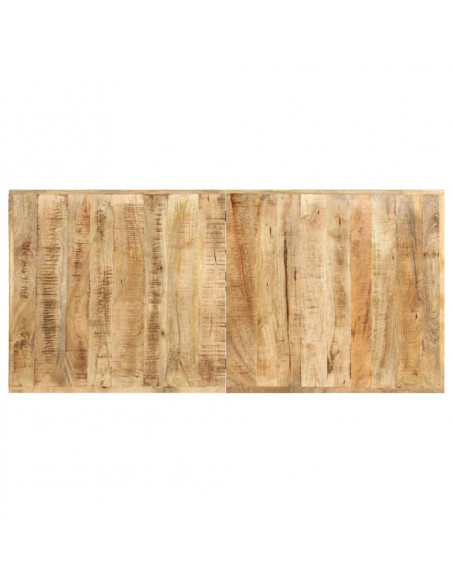 Tavolo da Bar 150x70x107 cm in Legno Ruvido di Mango