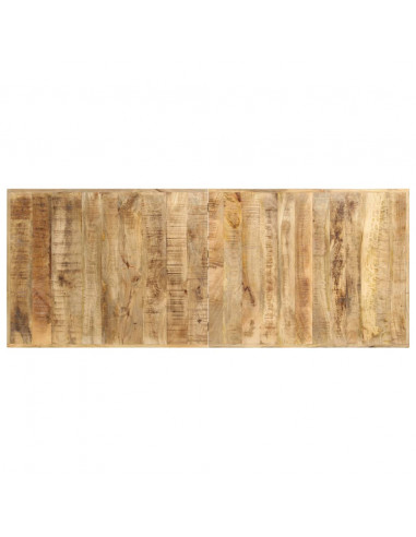 Tavolo da Bar 180x70x107 cm in Legno Ruvido di Mango