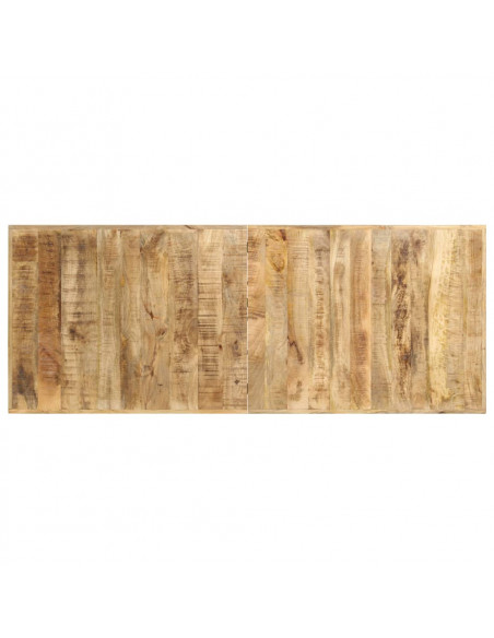 Tavolo da Bar 180x70x107 cm in Legno Ruvido di Mango