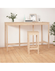 Tavolo da Bar 180x80x110 cm in Legno Massello di Pino