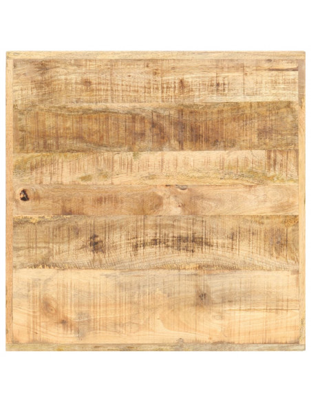 Tavolo da Bar 60x60x107 cm in Legno Ruvido di Mango