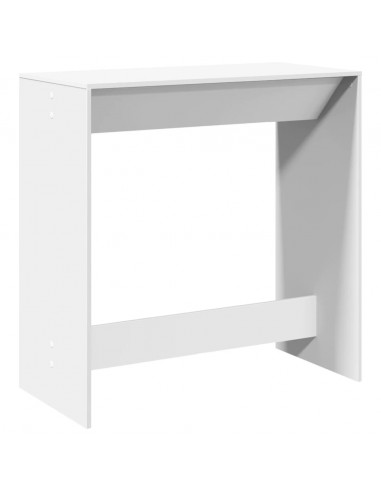 Tavolo da Bar Bianco 102x50x103,5 cm in Legno Multistrato