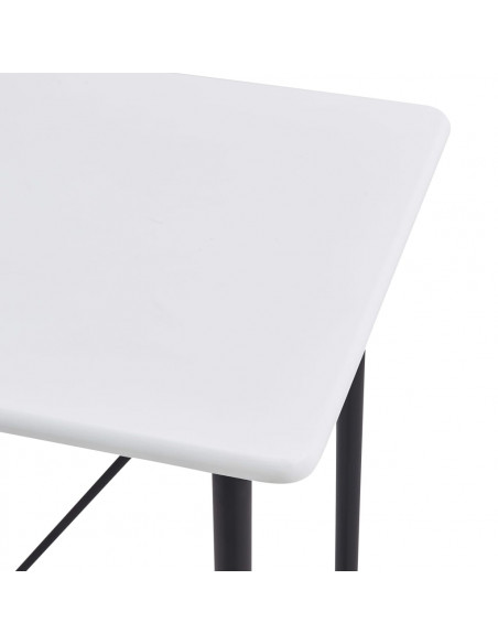 Tavolo da Bar Bianco 120x60x110 cm in MDF