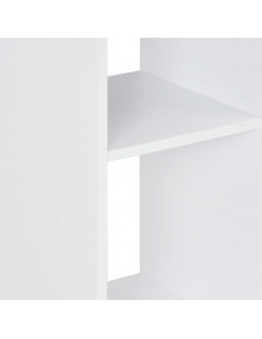 Tavolo da Bar Bianco e Cemento 60x60x110 cm