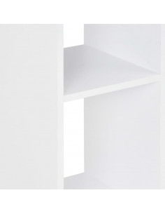 Tavolo da Bar Bianco e Grigio Antracite 60x60x110 cm