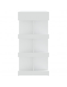 Tavolo da Bar con Ripiani Bianco 100x50x101,5 cm in Truciolato