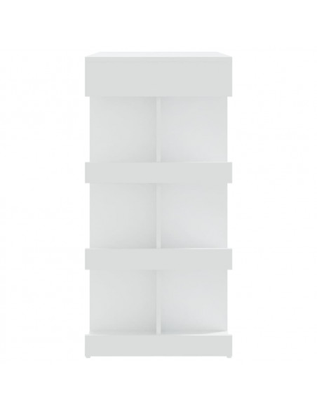 Tavolo da Bar con Ripiani Bianco 100x50x101,5 cm in Truciolato