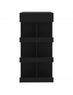 Tavolo da Bar con Ripiani Nero 100x50x101,5 cm in Truciolato