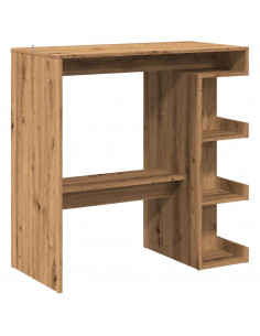 Tavolo da Bar con Ripiani Rovere 100x50x101,5 cm in Truciolato