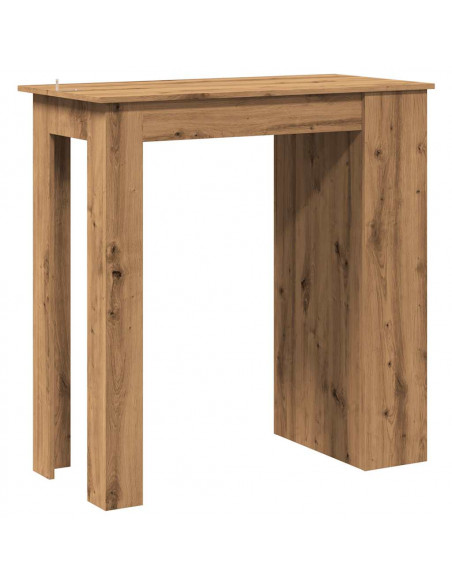 Tavolo da Bar con Ripiani Rovere 102x50x103,5 cm in Truciolato