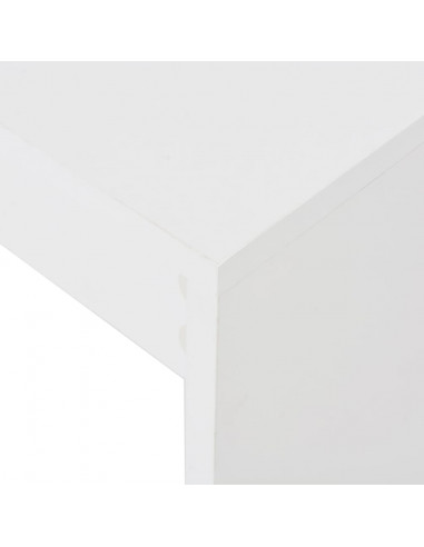 Tavolo da Bar con Ripiano Bianco 110x50x103 cm