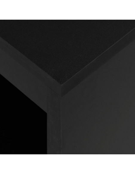 Tavolo da Bar con Ripiano Nero 110x50x103 cm