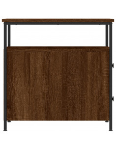 Comodino Rovere Marrone 30x60x60 cm in Legno Multistrato 2