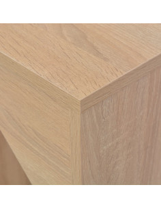 Tavolo da Bar con Scaffale Mobile Rovere 138x39x110 cm