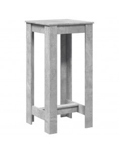 Tavolo da Bar Grigio Cemento 51x50x103,5cm in Legno Multistrato