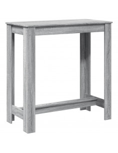 Tavolo da Bar Grigio Sonoma 102x50x103,5cm in Legno Multistrato