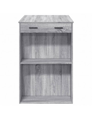 Tavolo da Bar Grigio Sonoma 102x70x103,5 cm in Truciolato