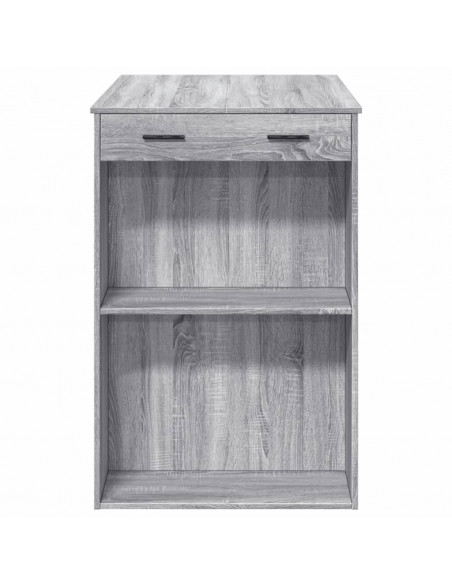 Tavolo da Bar Grigio Sonoma 102x70x103,5 cm in Truciolato