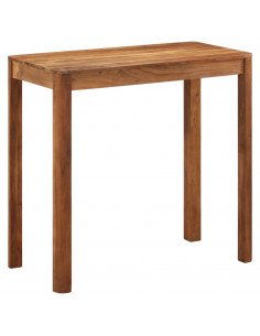 Tavolo da Bar in Legno Acacia con Finitura Miele 110x55x106 cm