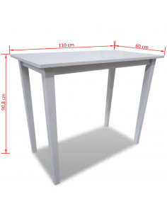 Tavolo da Bar in Legno Bianco