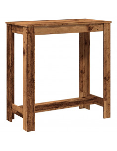 Tavolo da Bar Legno Antico 102x50x103,5 cm in Legno Multistrato