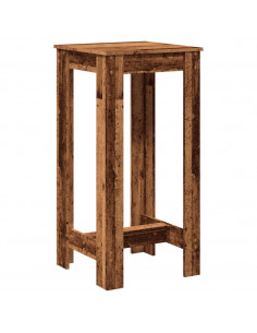 Tavolo da Bar Legno Antico 51x50x103,5 cm in Legno Multistrato