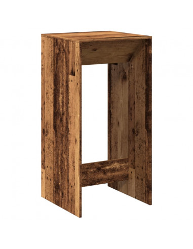 Tavolo da Bar Legno Antico 51x50x103,5 cm in Legno Multistrato