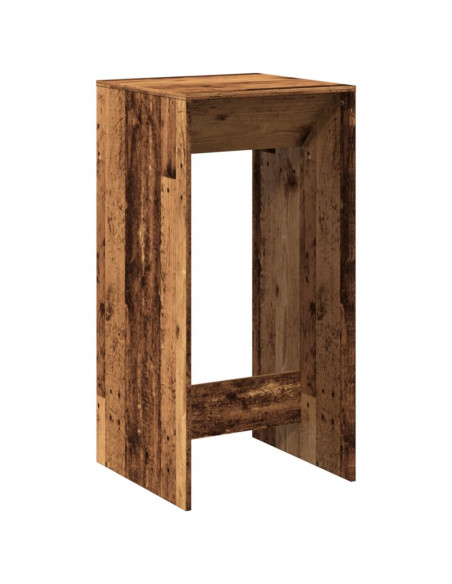 Tavolo da Bar Legno Antico 51x50x103,5 cm in Legno Multistrato