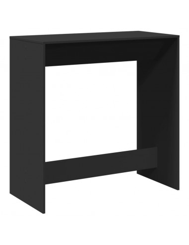 Tavolo da Bar Nero 102x50x103,5 cm in Legno Multistrato