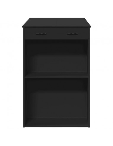 Tavolo da Bar Nero 102x70x103,5 cm in Truciolato