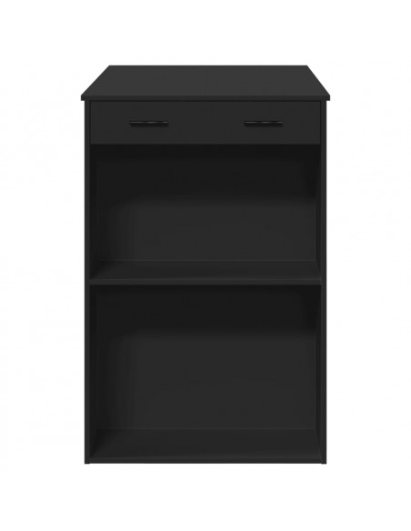 Tavolo da Bar Nero 102x70x103,5 cm in Truciolato
