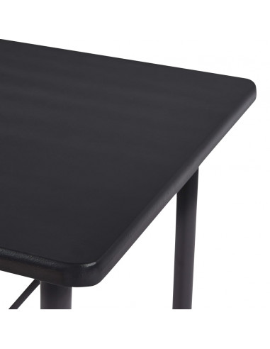 Tavolo da Bar Nero 120x60x110 cm in MDF