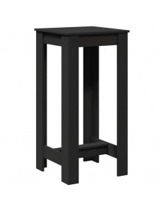Tavolo da Bar Nero 51x50x103,5 cm in Legno Multistrato