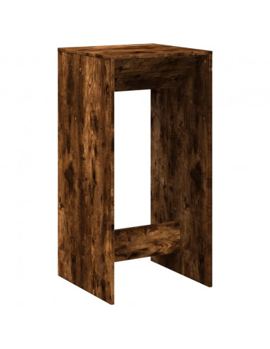 Tavolo da Bar Rovere Fumo 51x50x103,5 cm in Legno Multistrato