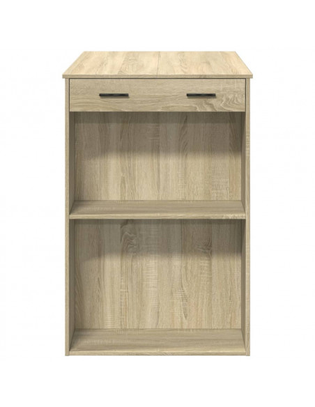 Tavolo da Bar Rovere Sonoma 102x70x103,5 cm in Truciolato