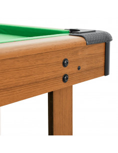 Tavolo da Biliardo 4 Piedi 122x61x76 cm Marrone