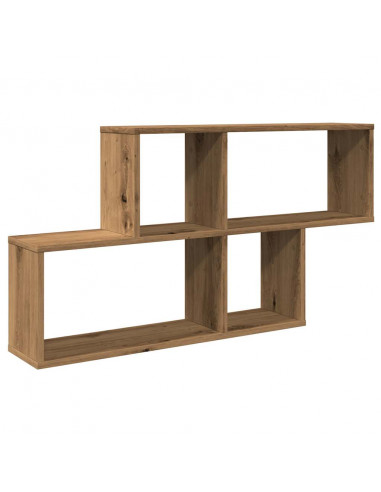 Scaffale a Parete Rovere Artigianale 100x18x53 cm Truciolato