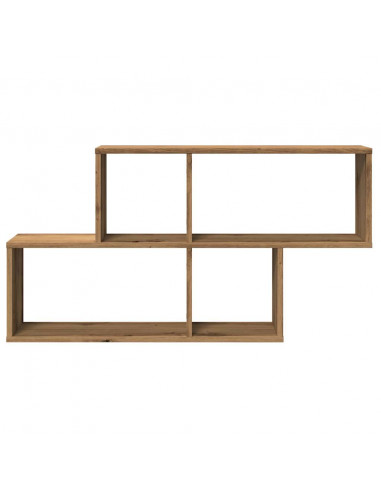 Scaffale a Parete Rovere Artigianale 100x18x53 cm Truciolato