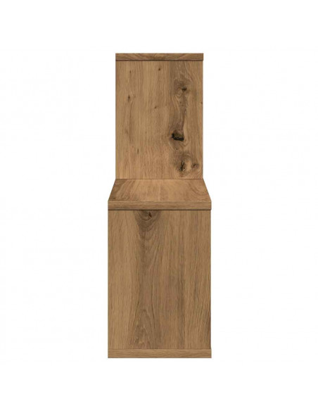Scaffale a Parete Rovere Artigianale 100x18x53 cm Truciolato