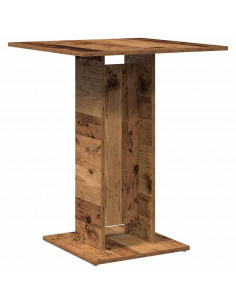 Tavolo da Bistrot Legno Antico 60x60x75 cm in Truciolato