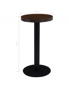 Tavolo da Bistrot Marrone Scuro 40 cm in MDF