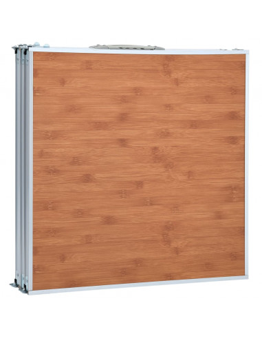 Tavolo da Campeggio Pieghevole in Alluminio 180x60 cm