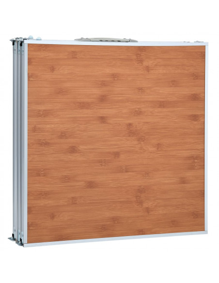 Tavolo da Campeggio Pieghevole in Alluminio 180x60 cm