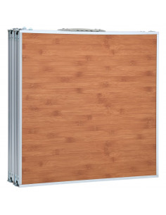 Tavolo da Campeggio Pieghevole in Alluminio 240x60 cm