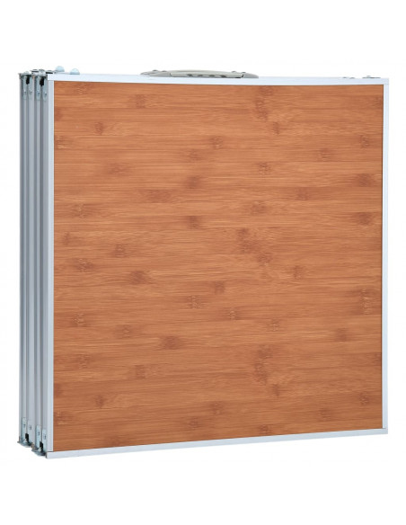Tavolo da Campeggio Pieghevole in Alluminio 240x60 cm
