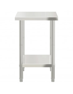 Tavolo da Lavoro da Cucina 82,5x55x85cm in Acciaio Inossidabile