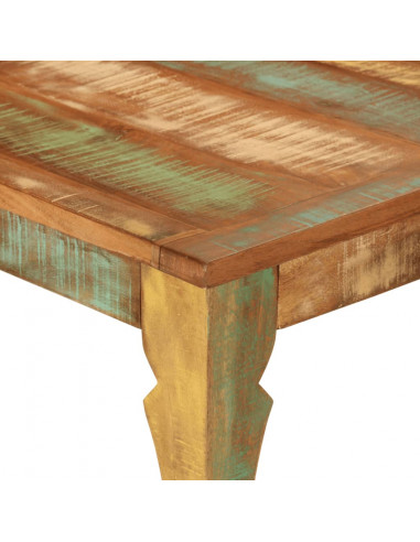 Tavolo da Pranzo 110x52x76 cm in Legno Massello di Recupero