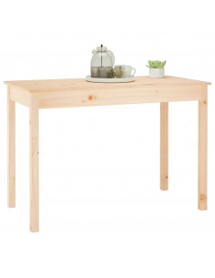 Tavolo da Pranzo 110x55x75 cm in Legno Massello di Pino