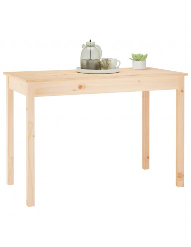 Tavolo da Pranzo 110x55x75 cm in Legno Massello di Pino